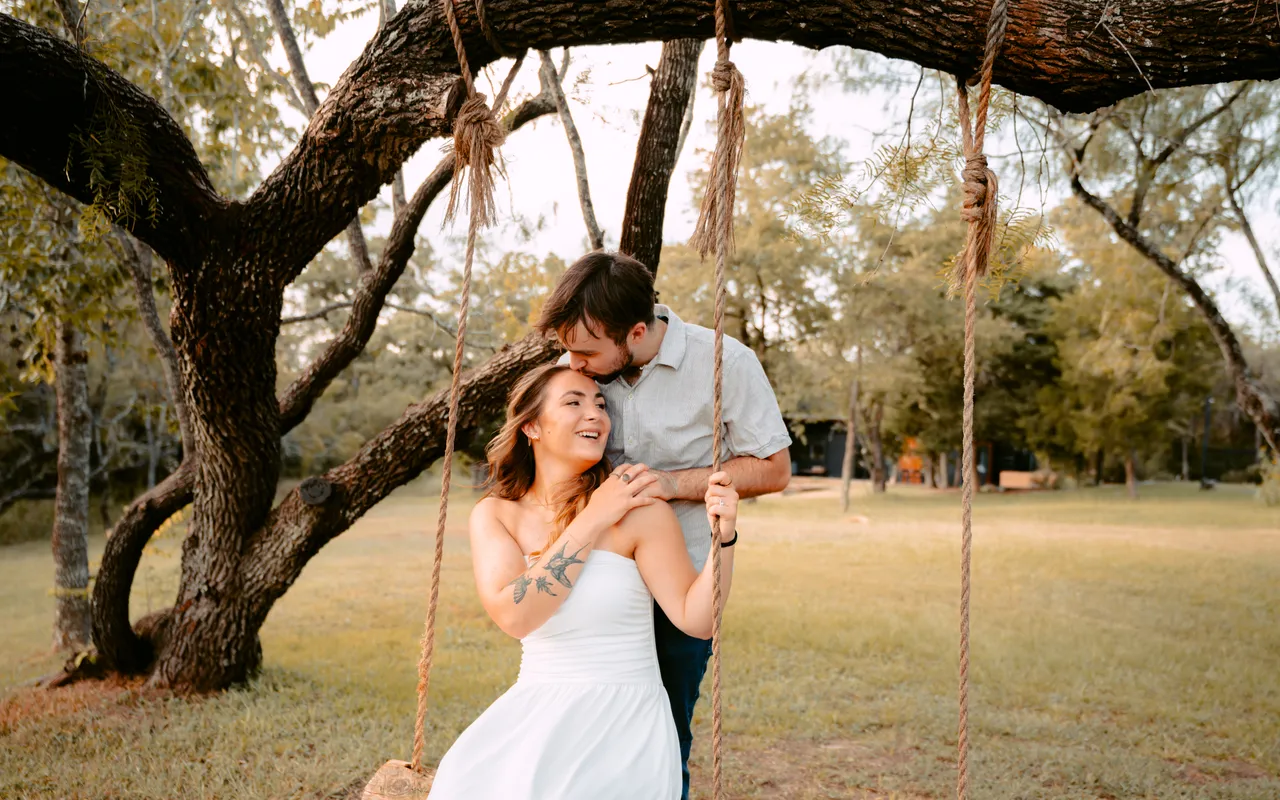 The live oak and the rope swing, first setup of the evening